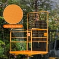 thumbnail image 4 of Luku 45" x 43" forklift Safety Cage, Max. 2200 LBS Heavy Duty Steel forklift Man Basket, Foldable forklift Work Platform with Guardrails, Safety Harness, Wheels, Perfect for Aerial Work, 4 of 6