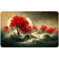 thumbnail image 2 of Super Absorbent Diatomaceous Earth Stone Bath Mat,Moon,Trees,Waves Quick-Drying Bathroom Carpets,Non Slip Bathtub Floor Mat，Easy to Clean, Simple Kitchen Doormat(Square 50×80cm), 2 of 6
