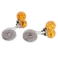 thumbnail image 5 of 2PCS White Pull Chains Crystal Glass Ice Cracked Ball Pull Chain for Ceiling Fan Light Decoration 50cm Extension Chain, 5 of 8