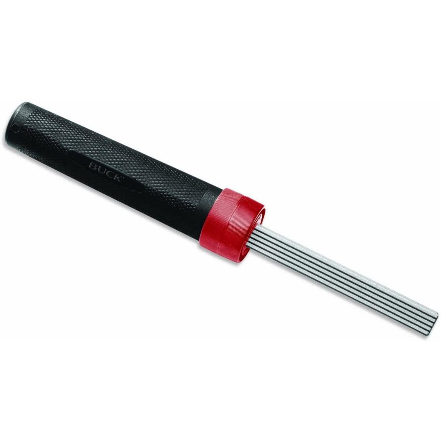 Buck Knives EdgeTek Fishing FlipStik Diamond Sharpener (Red/Black) – Fishing Knife Sharpener, 100% Diamond Coated, Lightweight, Portable Sharpener, Hunting Blade Sharpener, 100% Lifetime Warranty, Fis