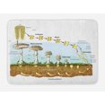 thumbnail image 1 of Biology Bath Mat, Life Cycle of Mushrooms Theme Different Stages Nature Science Design, Plush Bathroom Decor Mat with Non Slip Backing, 29.5" X 17.5", Multicolor, by Ambesonne, 1 of 2