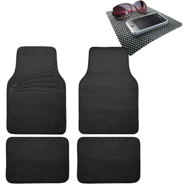 FH Group Universal Fit Carpet Car Floor Mats for SUV Truck Black w/ Dash Mat