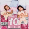 thumbnail image 5 of 18th Birthday Gifts for Her, Pink Blanket Birthday Gifts for 18 Year Old, 18th Birthday Decorations for Girl, Blanket Birthday Presents for Teen Girls Age 18, Double Digits Birthday Blanket 50"X60", 5 of 6