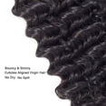 thumbnail image 3 of 9A Deep Wave Wavy Extensions 100% Human Remy Unprocessed Virgin Hair Natural Black Color 1B - 16,16,18 INCH (3 Bundles), 3 of 7