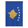 thumbnail image 2 of Breeze Decor 08373 Kosovo 2-Sided Vertical Impression House Flag - 28 x 40 in., 2 of 2