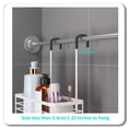 thumbnail image 5 of Hanging Shower Caddy Organizer - No Drilling Shower Organizer with Hooks, Rustproof & Waterproof 304 Stainless Steel Bathroom Shelves - Black, 5 of 8