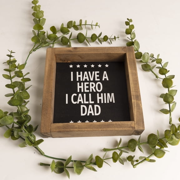 Wooden Fathers Day Decorations For Home, Father'S Day Sign, Dad Plaque Decorative Signage Indoor Table Centerpieces Wall Art, Tiered Tray Shelf Office Desk Rustic Farmhouse Decor, Papa Gifts