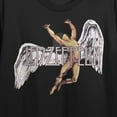 thumbnail image 2 of Led Zeppelin Icarus Logo Women's Black Crew Neck Short Sleeve Crop Tee-Small, 2 of 7