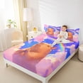 thumbnail image 3 of Erosebridal Capybara Lover Queen Sheet Sets,Colorful Graffiti Rainbow Print Bed Set For Girls Kids 4 Pieces, 3 of 6