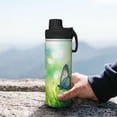 thumbnail image 7 of Fotbe green grass and butterfly Pattern 18 Oz Sports Insulated Kettle Vacuum Cup Stainless Steel Travel Mug Cup Thermal Flask,Insulated Kettle for Cycling Gym Basketball Outdoor, 7 of 7