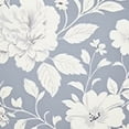 thumbnail image 6 of HAOXIT Light Blue Gray Floral Boho Round Tablecloth Dining Wipeable Table Cloth Cover for Holiday Home Picnic Party Wedding Buffet Parties Camping 46-50, 6 of 8