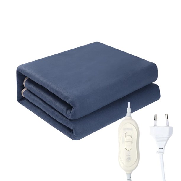 Manta eléctrica de 220V, protección automática, gruesa, calentador corporal, alfombra eléctrica, EU