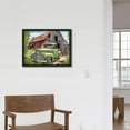 thumbnail image 4 of COMIO Canvas Like Wall Art Decor Painting Like Framed Artwork Green Truck Print - Aesthetic Decorative Picture Poster for Home Walls, Living Room, Bathroom, Bedroom, Kitchen - Ready to Hang, 4 of 4