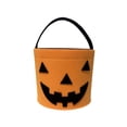 thumbnail image 2 of Halloween Candy Bag Large Capacity Felt Pumpkin Ghost Storage Basket 7.9x7.1in with Handle for Trick or Treat Party by OVFUIZ, 2 of 6