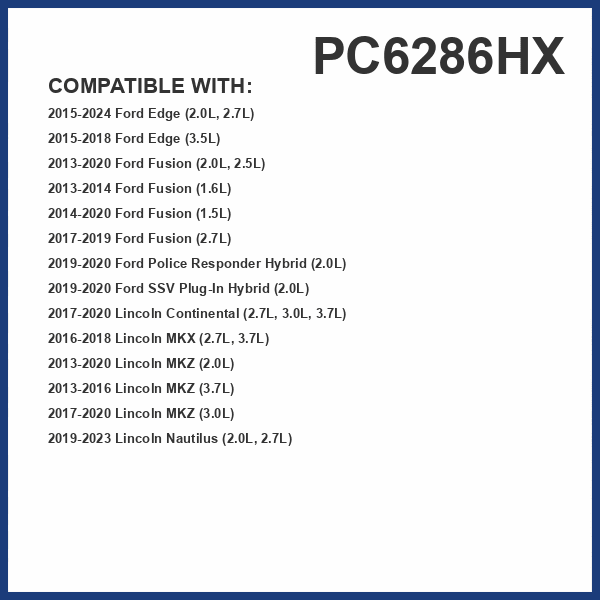 PUREFLOW PC6286HX HEPA Cabin Air Filter | Fits 2013-2020 Ford Fusion 2.0L, 2.5L, Lincoln MKZ 2.0L; 2015-2024 Edge 2.0L, 2.7L; 2014-2020 Fusion 1.5L; 2015-2018 Edge 3.5L