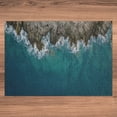thumbnail image 5 of Ambesonne Coastal Jigsaw Puzzle Durable Cardboard, Sea Lashes Against Coast, 1000 pcs, Cadet Blue and Dark Sepia, 5 of 5