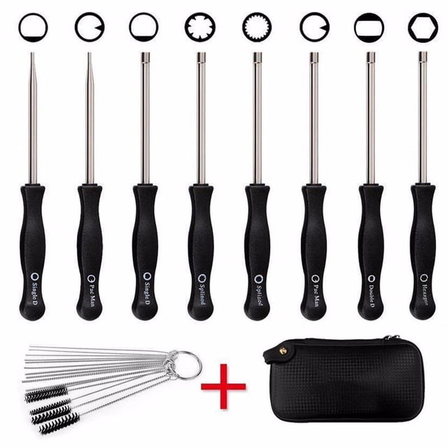 Weloille 8 Pcs Carburetor Adjustment Tool Screwdriver Kit for Common Carburator Adjusting Small Engine Carb Tune up Adjusting Tool, Carburetor Adjuster Tool