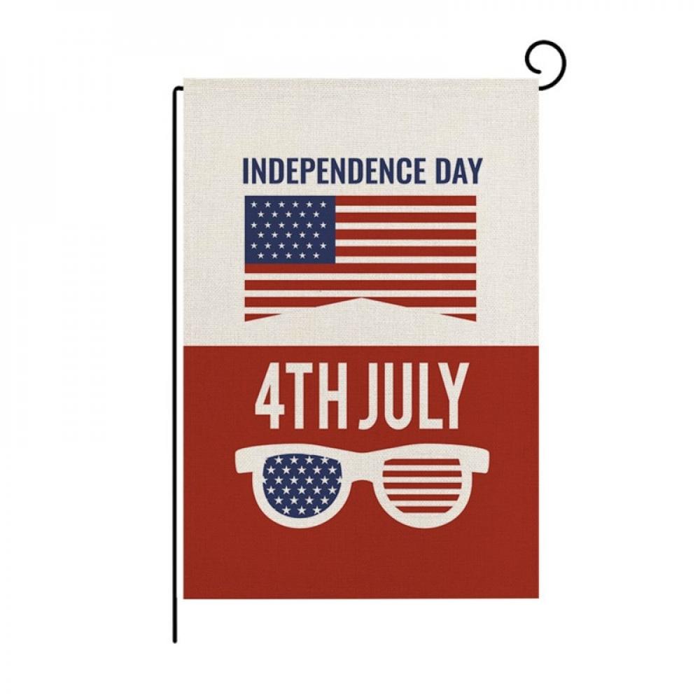 4th july American Garden Flag Double Sided 12.5 x 18 Inches Hanging USA Banners
