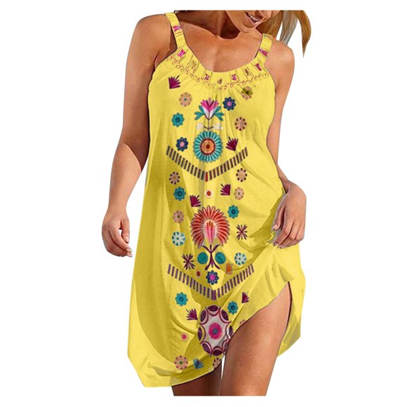 Leutsin Women's Party Beach Vacation Tie Dye/High Slit Long Bodycons Plus Size Maxi Dresses