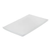 L.A. BABY LA Baby Rectangular Waterproof Cradle Mattress Pad 1" with Easy to Clean Cover, White