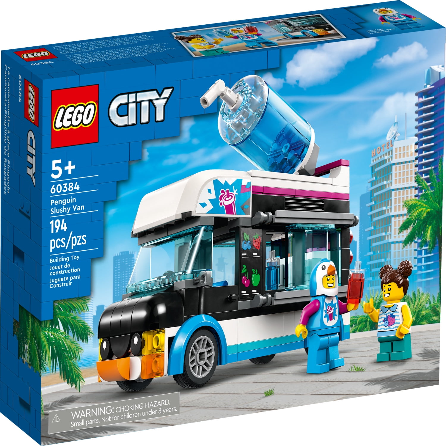 LEGO City Penguin Slushy Van 60384, Food Cart Vehicle