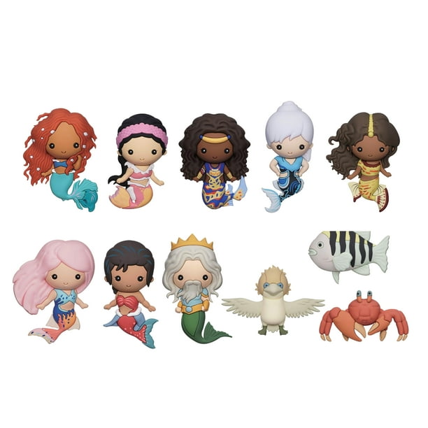 Llavero con forma de bolsa de espuma 3D con la película de La Sirenita de Disney, serie Clip