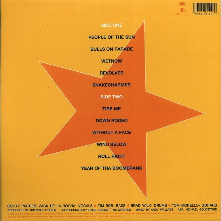 Rage Against The Machine - Evil Empire, Vinyl LP Rage Against The Machine - Evil Empire, Vinyl LP
