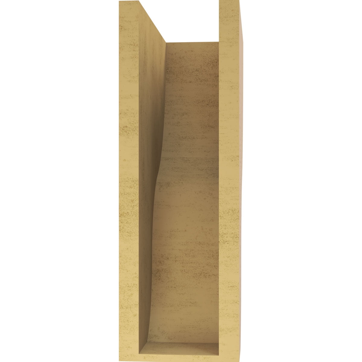 6"W x 12"D x 18"H Classic Greensboro Rough Cedar Woodgrain TimberThane Corbel, Primed Tan