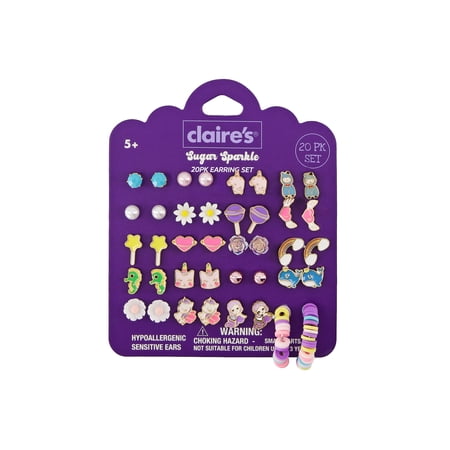 Claire's Multi Earring Studs - Sugar, 20pcs