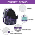 thumbnail image 2 of Colorful Polka Dots School Backpack Minimalist Dots and Geometric Pattern Design Fashion Travel Bag for Students, 2 of 6