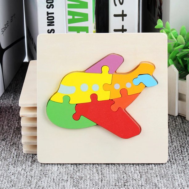 Rompecabezas de madera 3D para niños, rompecabezas de madera 3d de animales de dibujos animados, inteligencia para niños, juguetes educativos tempranos para niños