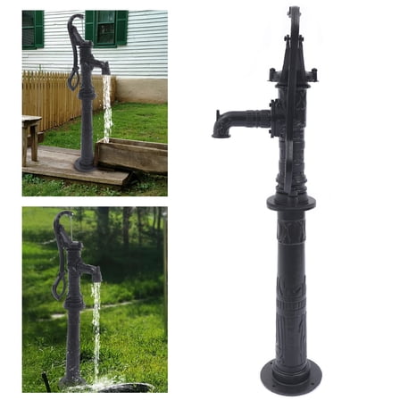 Hand Water Pump with Stand Cast Iron For Outdoor Well Garden Farm Irrigation