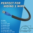 thumbnail image 3 of Wall Cord Hider 78 Inch - Self-Adhesive Wire Cover Raceway for Walls, Flexible PVC Cable Concealer for Home and Office, 3 of 8