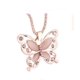 thumbnail image 1 of Collar para mujer, joyería para mujer, joyería de moda para mujer, collar con colgante de ópalo de oro rosa para mujer, cadena de suéter, collar atractivo, 1 of 5