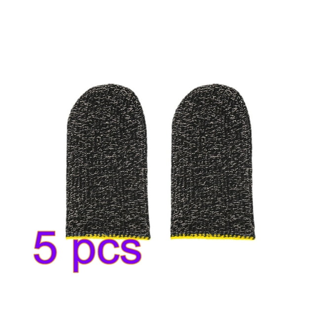 2pcs Gaming Screen Gloves Nylon Controller Sleeves Knitted Game Gloves Sweatproof Elastic Game Controller Sleeves, Red