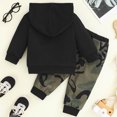 thumbnail image 7 of Xudanell Baby Boy Clothes Toddler Boy Outfit 2 4T 6 12 18 24 Month Fall Winter Hoodie Ripped Clothing (Black, 9-12 Months), 7 of 7