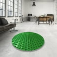 thumbnail image 4 of Ahgly Tapis Rectangulaire Lavable en Machine Vert Transitionnel, 2 Pieds x 3 Pieds, 4 of 7