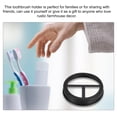 thumbnail image 6 of Mason Jar Toothbrush Holder Lid, 3pack - 304 Stainless Steel Wide Mouth Bathroom Accessories(Matte Black), 6 of 6