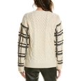 thumbnail image 2 of Valentino womens  Wool Sweater, XL, White, 2 of 3