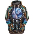 thumbnail image 1 of Sudaderas con capucha holgadas informales de estilo indio, jersey de manga larga de otoño, camisetas de gran tamaño, sudaderas para mujeres y hombres124XL Deng Xun unisex, 1 of 2