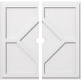 thumbnail image 2 of Ekena Millwork CMP26EY2-02000 26 in. OD x 2 in. ID Square Embry Architectural Grade PVC Contemporary Ceiling Medallion - 2 Piece, 2 of 4