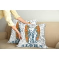 thumbnail image 3 of Ambesonne Floral Throw Pillow Cover 2 Pack, Surfboard and, 16", Slate Blue Pale Grey, 3 of 6