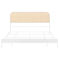 thumbnail image 3 of Amherst Radio Weave Rattan Metal Eastern King Bed White, 3 of 11