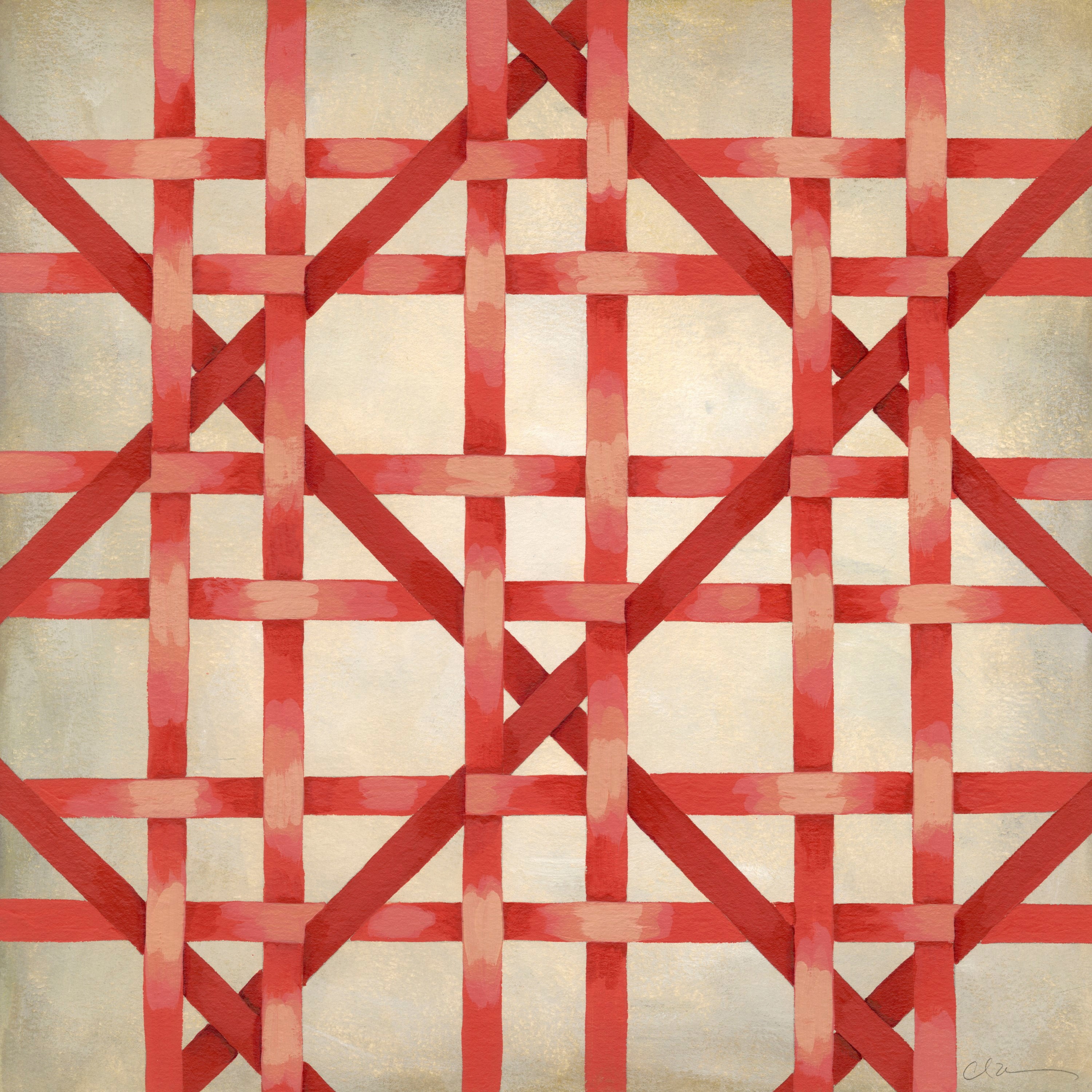 "Woven Symmetry III" Painting Print on Wrapped Canvas