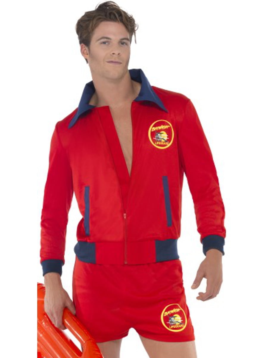 Baywatch Lifeguard Beach TV Adult Mens Smiffys Fancy Dress Costume Medium 