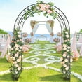 thumbnail image 2 of EasingRoom 7Ft Metal Garden Arch Garden Arbor for Climbing Plant Outdoor Wedding Party, 2 of 10