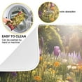 thumbnail image 2 of Flowers with Sun Dish Drying Mat Microfiber Kitchen Pad Large Counter Absorbent Dish Mats Drainer Rack 16"x18", 2 of 7