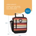 thumbnail image 3 of Hang Ten Basic Insulated Lunch Bag for Work, Thermal Reusable Office Lunch Box for Men, Women (Palm Trees), 3 of 5