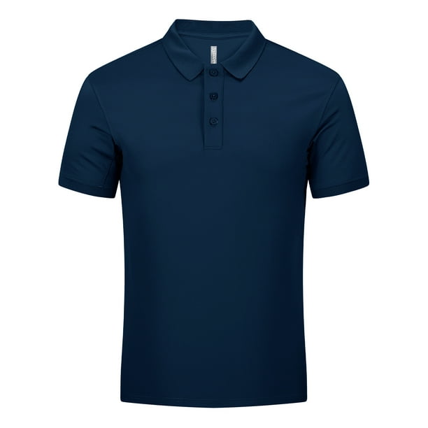33,000ft Men's Golf Polo Shirts Short Sleeve Dry Fit Casual Workout Sports Athletic Tennis