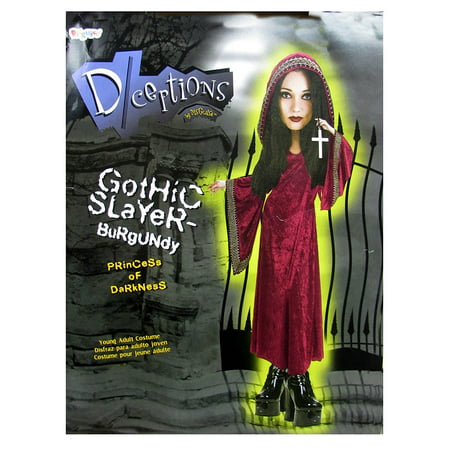 Disguise Teens 'Gothic Slayer' Halloween Costume, Burgundy, 7-9